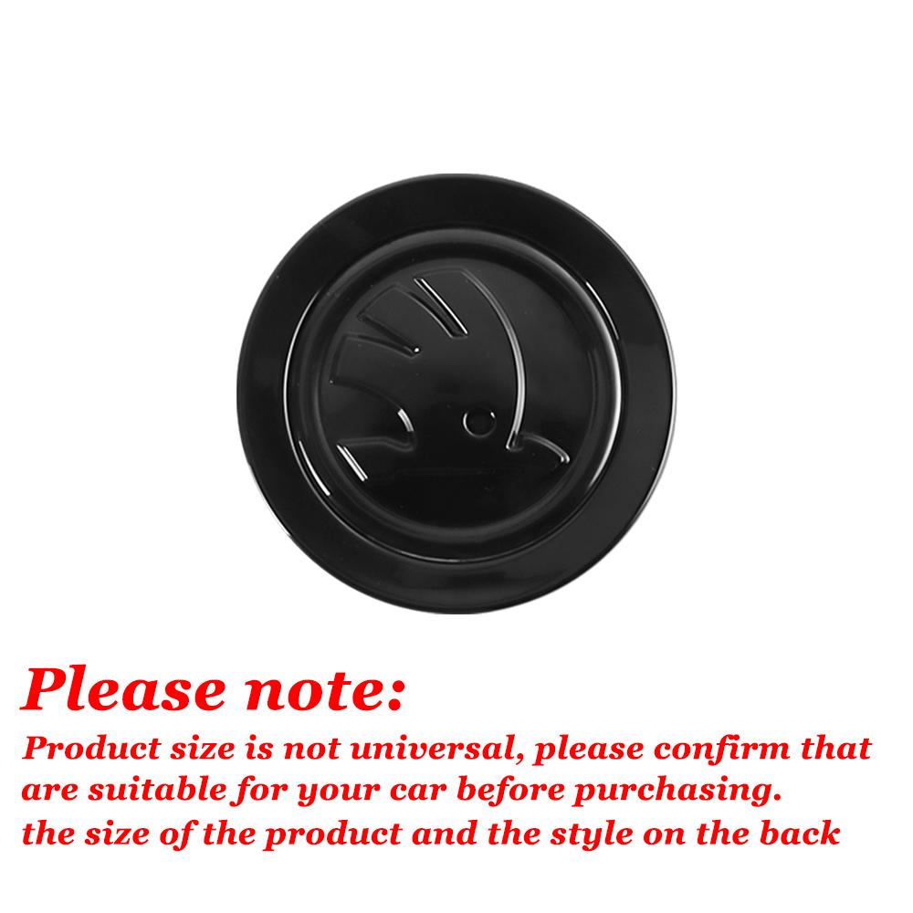 zbrgi9 For Skoda Kodiaq Octavia Fabia Karoq Enyaq Kamiq Superb Scala Rapid RS 3D ABS Car Steering Wheel Center Badge Sticker Decoration