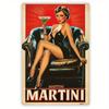 Винтажный металлический знак Martini для стены Декор в ретро-стиле для домашнего бара, клуба или мужской комнаты Уникальный подарок для энтузиастов