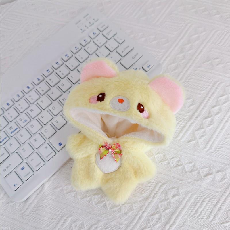 Doll Clothes for 17cm Labubu Dolls Cute Mini Plush Doll's Outfit Accessories Jumpsuit Hoodie Crawling Clothes DIY Fans Girl Gift