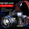 2000MAH Outdoor Induction Headlamp High Bright Waterproof Headlight Rechargeable Headlamp with Ajustable Angle for Camping Fishingi