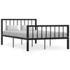 VidaXL Bed Frames Black Metal 120 X 200 Cm