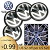 2026 Новый Для VOLKSWAGEN VW 4 шт. 56 мм Наклейки на колеса автомобиля Центральные колпачки Ступицы Значки Эмблемы Автомобиля Наклейка Для Volkswagen GTI R-Line R Polo T