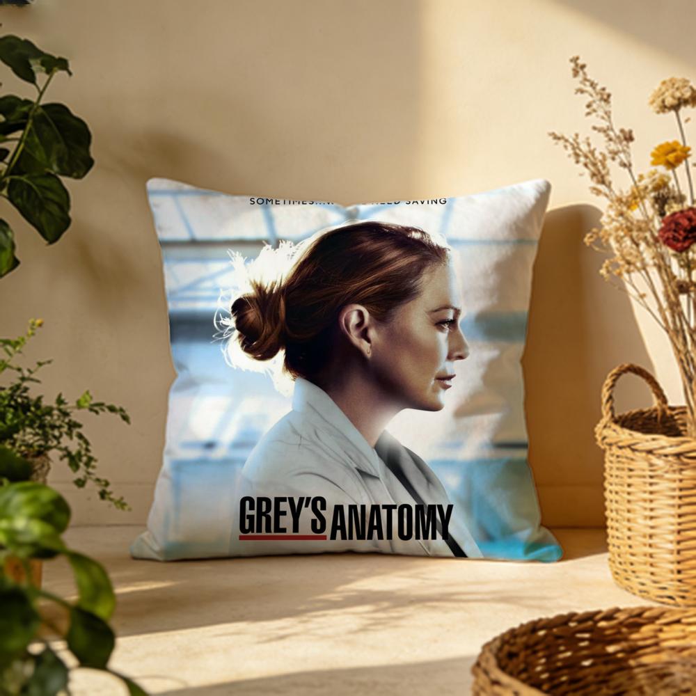 Popular GGGreys Anatomyful Cushion Cover Versatile DoubleSided Pillow Case Fit for Sofa Bed Car Daily Decor