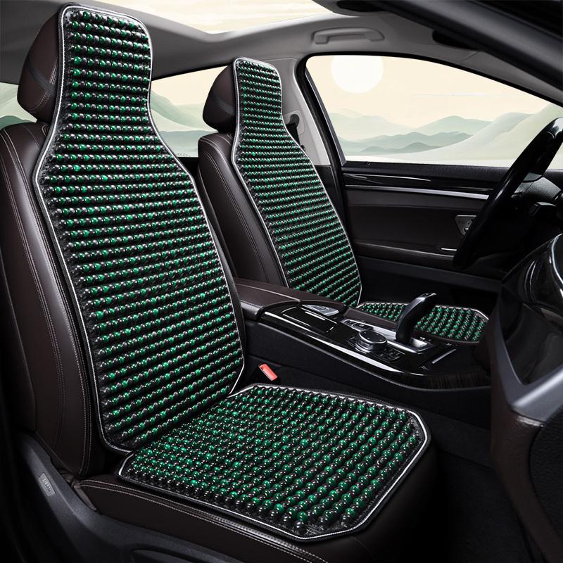 1PCS Summer Cool Car Seat Cover Natural Maple Wood Bead Car Seat Cushion Massage Breathable Environmental Waterproof Seat Mat