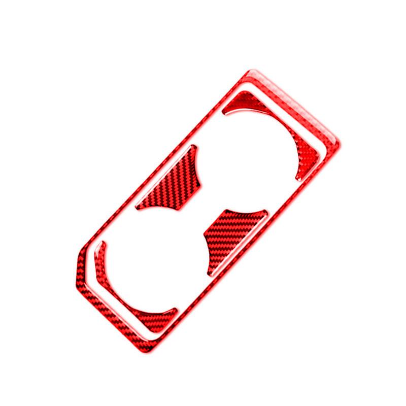 Для Ford F-150 2017-автомобильные аксессуары, внутренние передние сливные чашки из углеродного волокна, декоративная рамка, красные наклейки