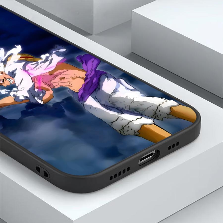 Чехол One Piece Луффи Милый для iPhone XS Max 17Air 7 8 15 16 14 Plus XR 13 12 11 17 Pro Max Черный Мягкий Чехол для Телефона