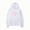 Letter Love Print Love Print Boys Hooded Fleece Sweater