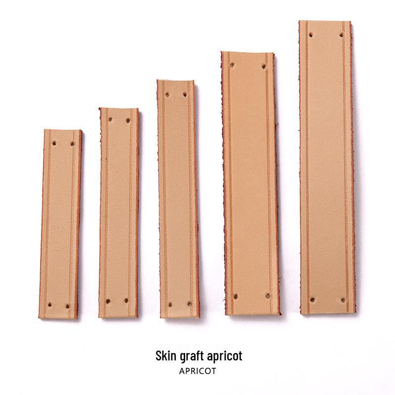 Ma Huang Shi MHS-D-8 Черная кожаный ремешок для сумки DIY Кольцо | Чехол из кожи растительного дубления и аксессуары-клипсы для самостоятельной прошивки