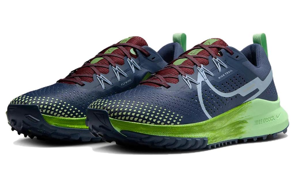 Nike React Pegasus Trail 4 Грозовой Синий Хлорофилл Парковый Зеленый Светлый Бронзовый Синий DJ6158-403