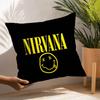 Классическая группа N-Nirvana Наволочка Квадратная Двусторонняя печать Чехол для подушки Для дивана Домашний декор Спальня Подарок