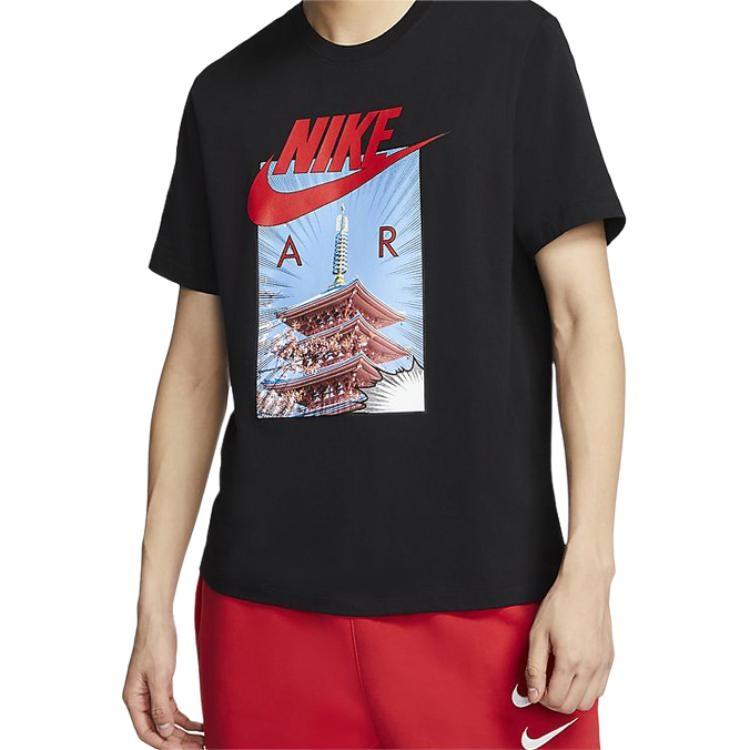 Nike AS M Nsw Tee Air Photo Sakura Printing Short Sleeve Black Men's CT6531-010