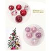 6Pcs/Box Electroplated Painted Ball Christmas Tree Ornament DIY Crafts Painted Plastic Christmas Gifts Boxes Pendant Pendant