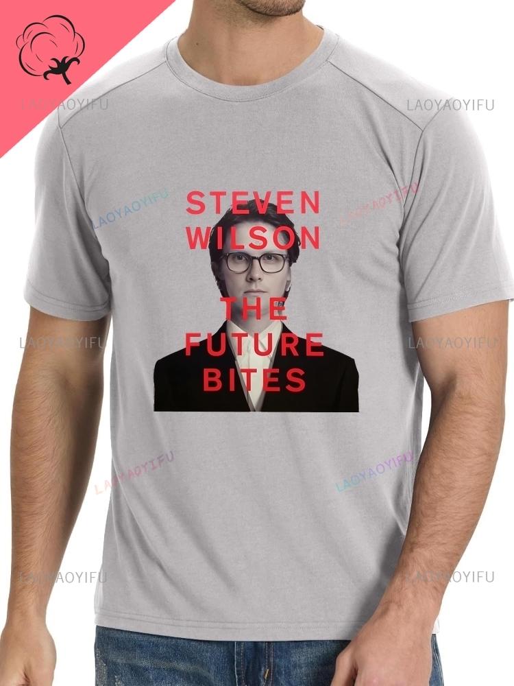 Vintage British Singer Steven Wilson's Trendy Short-sleeved Shirt Suitable for Both Unisex and WoUnisex, Made of Cotton Fabric.