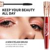 YANQINA 4D Mascara Waterproof Long Eyelashes Extension Silk Fiber Eyelash Black Mascara