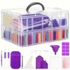 5D Diamond Painting Transparent Storage Box Double-layer Hand-held Tool Set DIY Handicraft and Embroidery Accessories Combination