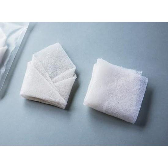 AmalfiKonjac Raw Towel 2-Piece Set Premium Moisturizing Introduced VoCE Gel-Type Cosmetic Ingredient Glucomannan Reusable Biodegradable Sheet Hydrated