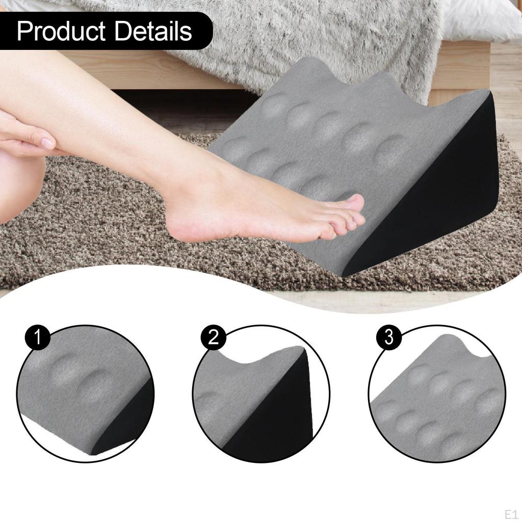 Bed Wedge Pillow Back Cushion Home Memory Foam Comfortable Massage Leg for Snoring Side