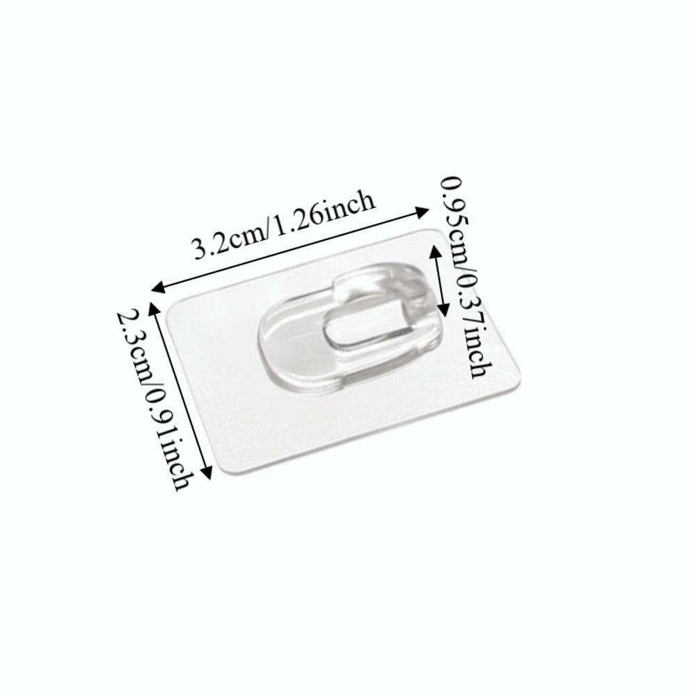 No Traces Mini Strong Hooks Transparent Utility Hooks Invisible Self-Adhesive Hooks  Necklaces