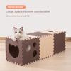 Double Layer Cat Tunnel Foldable Felt Cat Scratcher Board Casual Comfort Pet Litter Duplex House for Interactive Cat Play