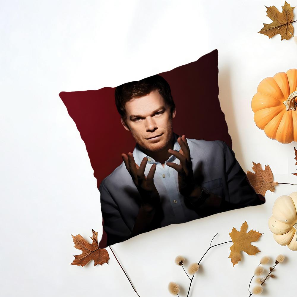 Fashion Stoic Actor Reserved MMichael C Hall Cushion Cover Washable Linen Pillowcase Soft  for Daily Sofa Bed Home Room Decor