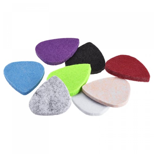 uxcell Felt Guitar Picks, Guitar Accessories for Acoustic, Electric, and Bass Guitars, 3mm Thick, Multicolor, 8-Pack