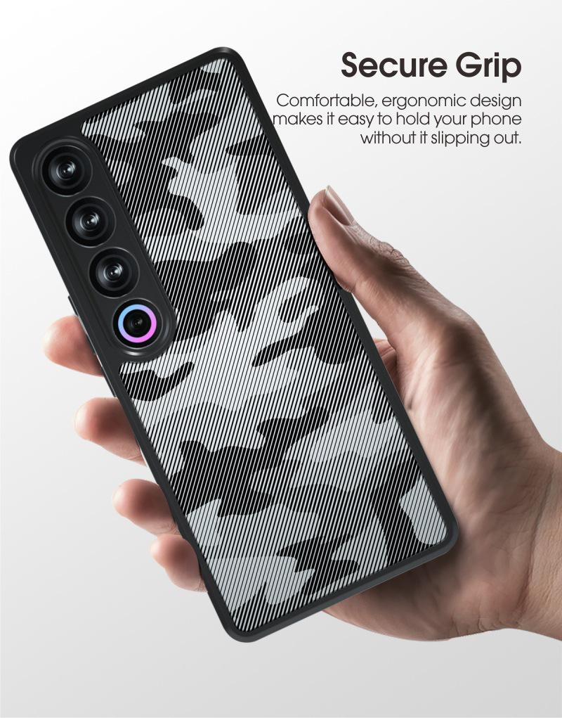 Прочный тактический камуфляжный чехол с ремешком для Meizu 21 Pro
