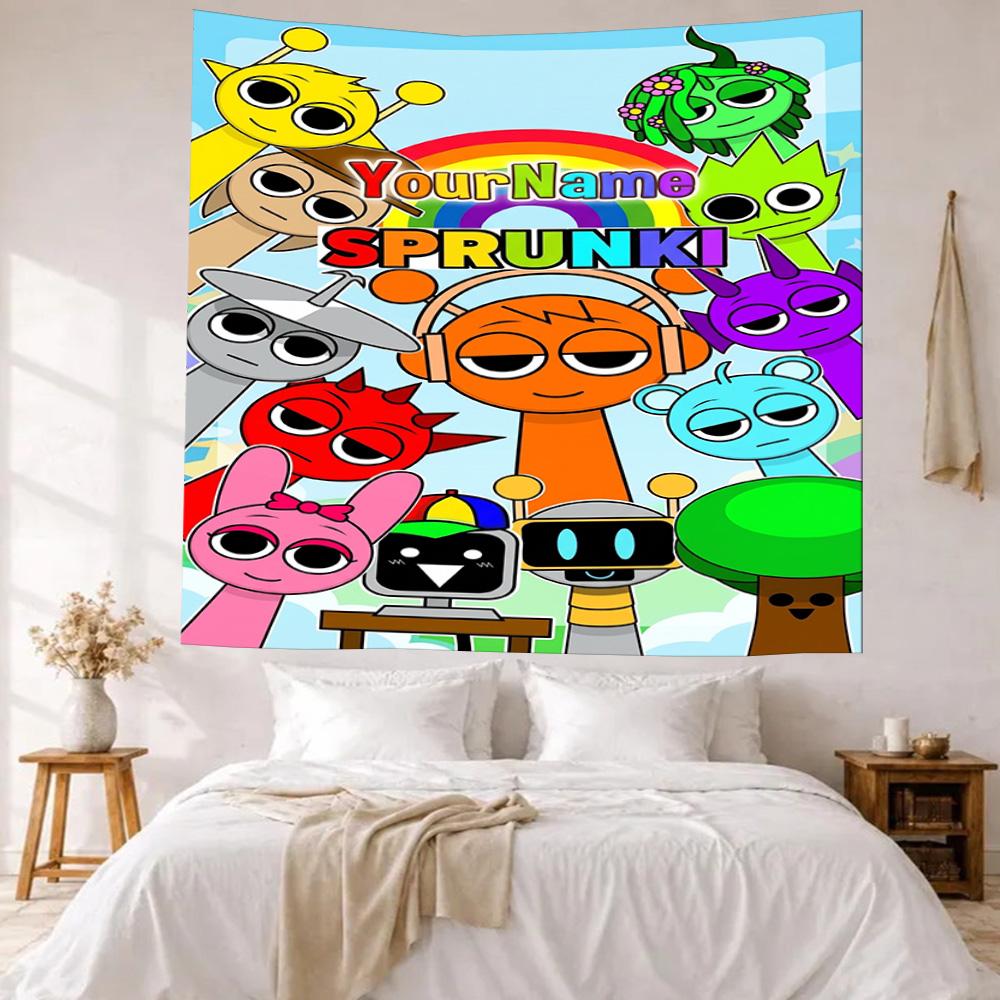 Numberblocks Custom Your Name Wall Decor Tapestry Art For Pet Memorial Birthdaywedding Party Backdrop Family Gift