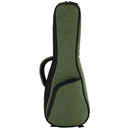 KIWAYA No.30-S/LG Soprano Ukulele Soft Case (Durable and Lightweight, Leaf Green, with Shoulder Strap)