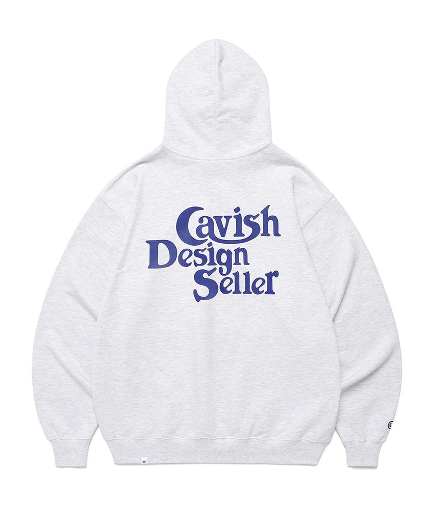 Толстовка на молнии с логотипом продавца Cavish, светло-серая(Cv2Fsum480A)