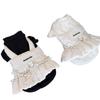 New fake two-piece dog clothes autumn and winter socialite cotton thick clothes teddy bear cat small dog clothing