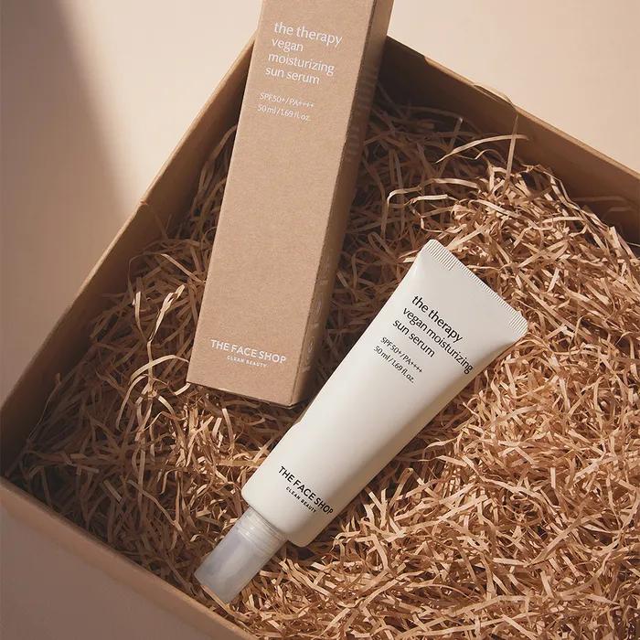 [1+1] The Face Shop The Therapy Веганская солнцезащитная сыворотка 50 мл