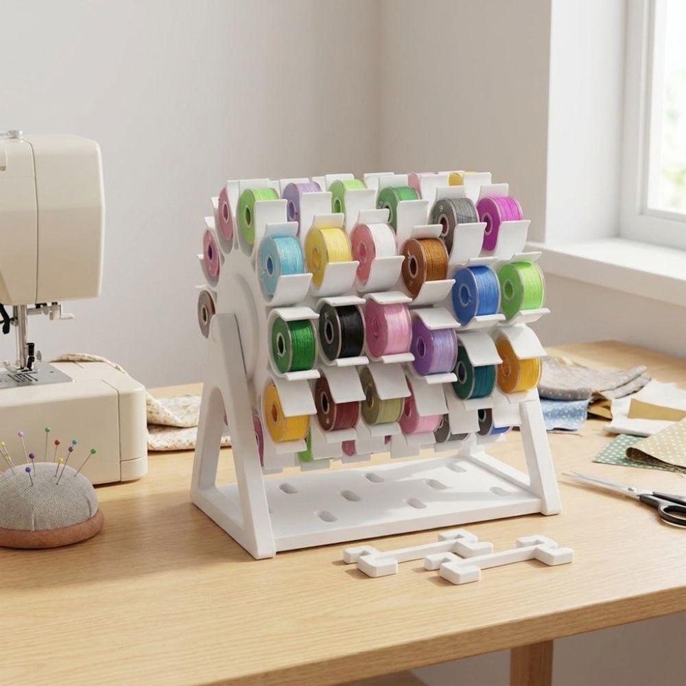 3D Printed Rotating Bobbin Thread Organizer DIY Sewing Sewing Spool Rack Home Use
