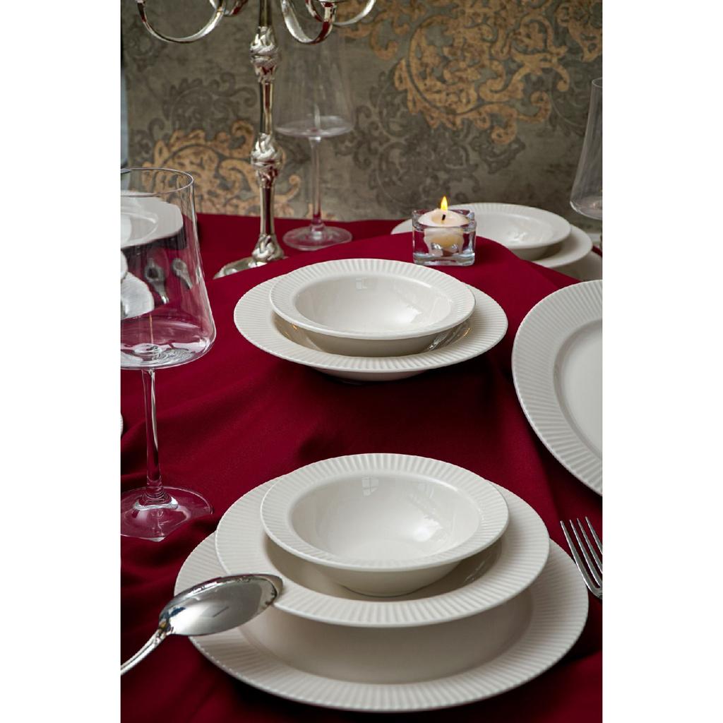 Elif 18 Piece Porcelain Dinner Set For 6 People