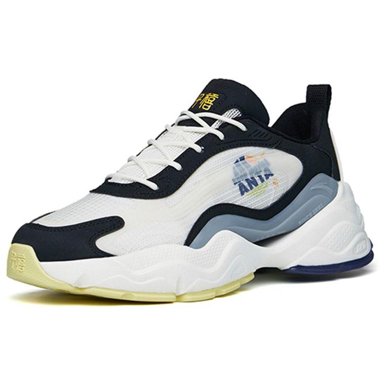 Anta Millennium 4.0 прочные нескользящие низкие спортивные повседневные туфли мужские кроссовки белые черные 112228890-5