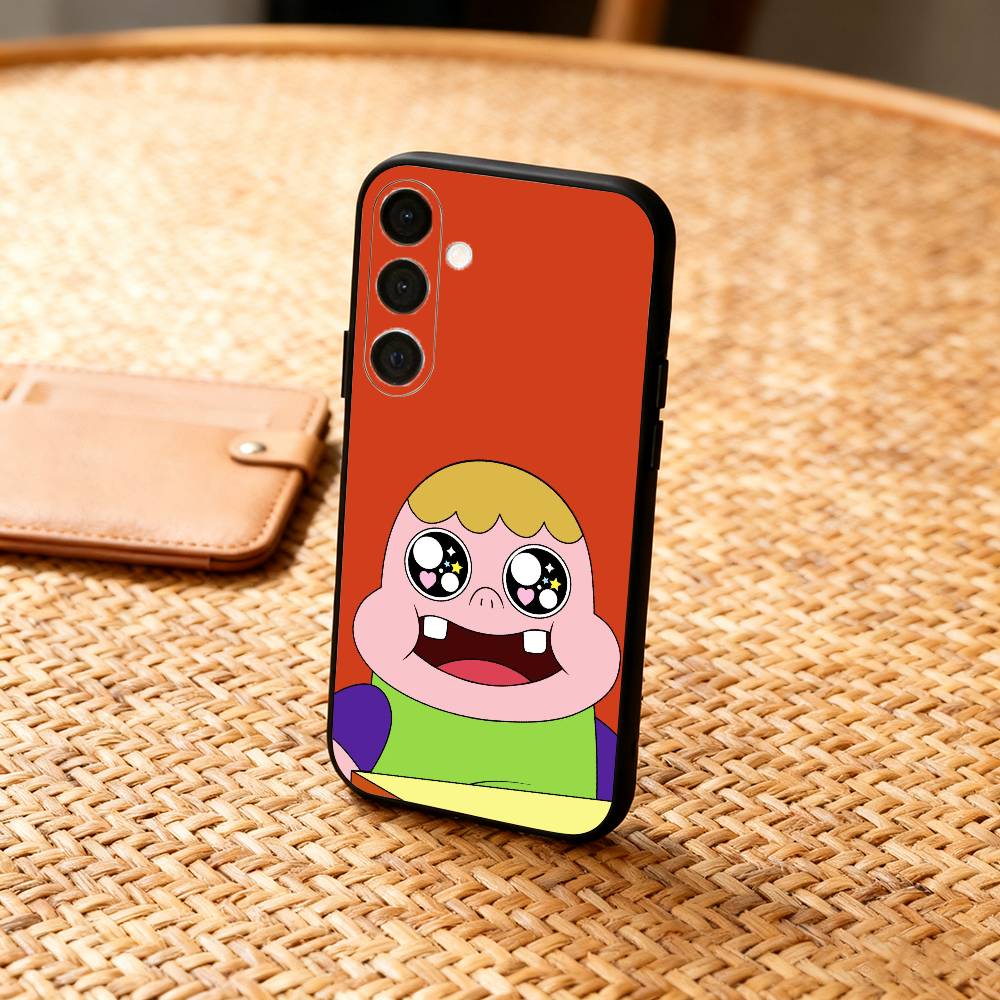 S-Sassy cartoon C-Clarences Phone Case For Samsung A73,72,71,A52,51,40,41,A22,A32,31,A13, Soft Black Shell