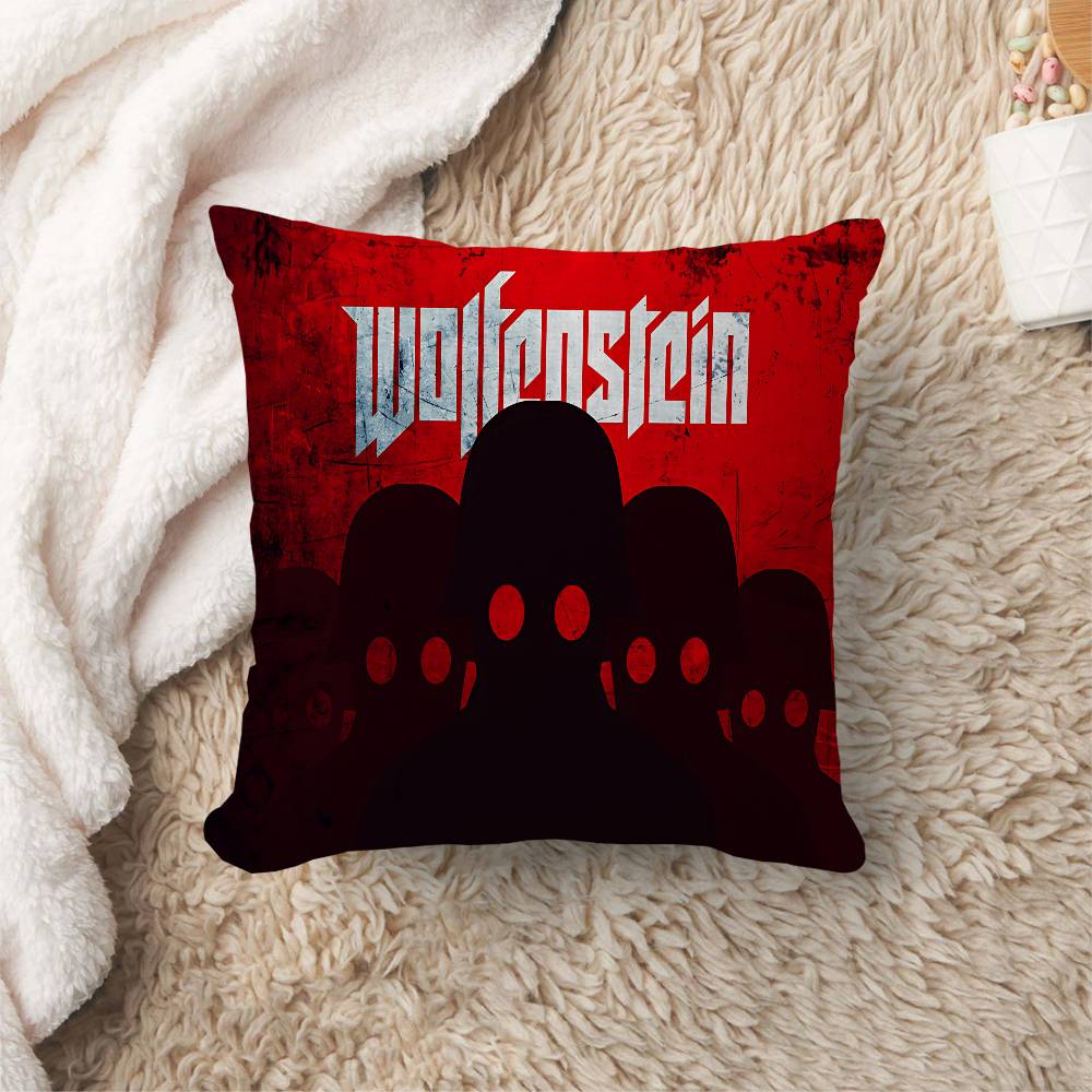 Wolfenstein Pillow Gifts Home Office Furnishings Bedroom Sofa Car Cushion Cover case xcm