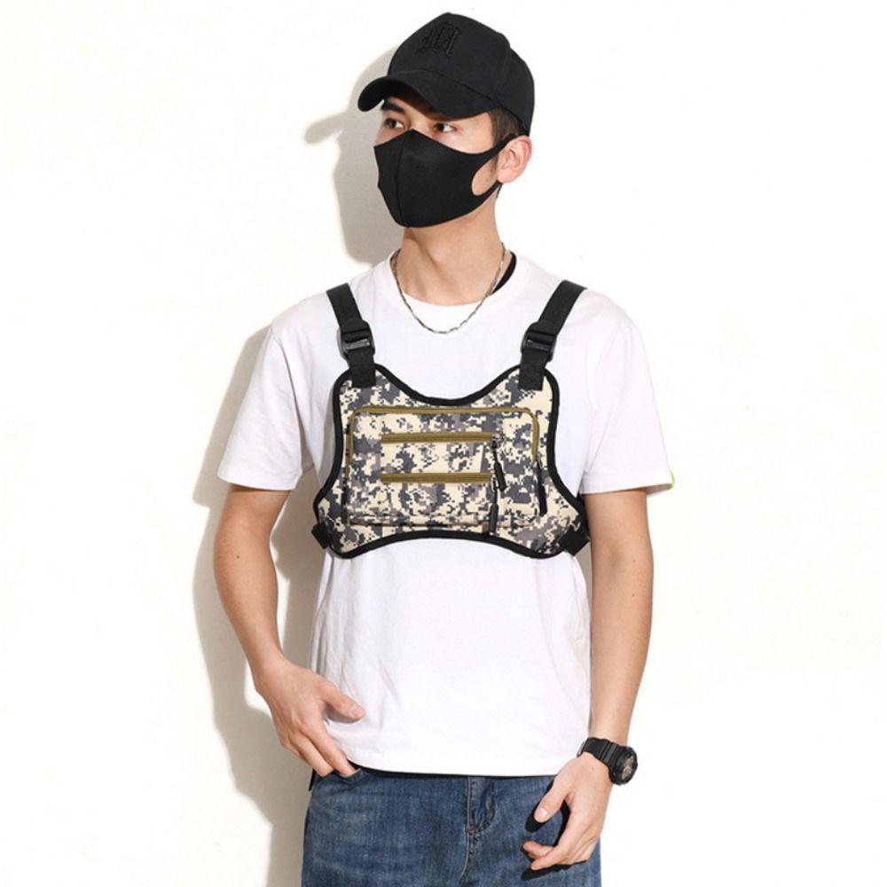 Adjustable Multi-functional Chest Bag Multi-functional Running Vest Bag MOLLE Chest Bag Outdoor