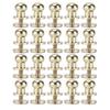20set Brass Rivets Abrasion Resistance Imitation Gold Luggage Hardware Accessories for Craft