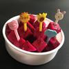 10Pcs Mini Animal Farm Cartoon Fork Fruit Children Snack Cake Dessert Fork