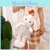 Dress Floral Colorful Emily Rabbit Plush Toy With Soft Pp Cotton Filling For Children