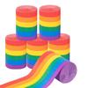 32ft Rainbow Crepe Paper Streamers Colourful Crepe Paper Roll for Birthday Party
