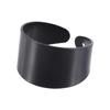 New Finger Plain Band Stack Above Knuckle Ring Black Ring Set Midi