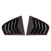 For BMW 3 Series F30 318i 320i 325i 2013- Car Rear Window Shutter Cover Trim Window Louver Side Vent ABS Trim Acce Black