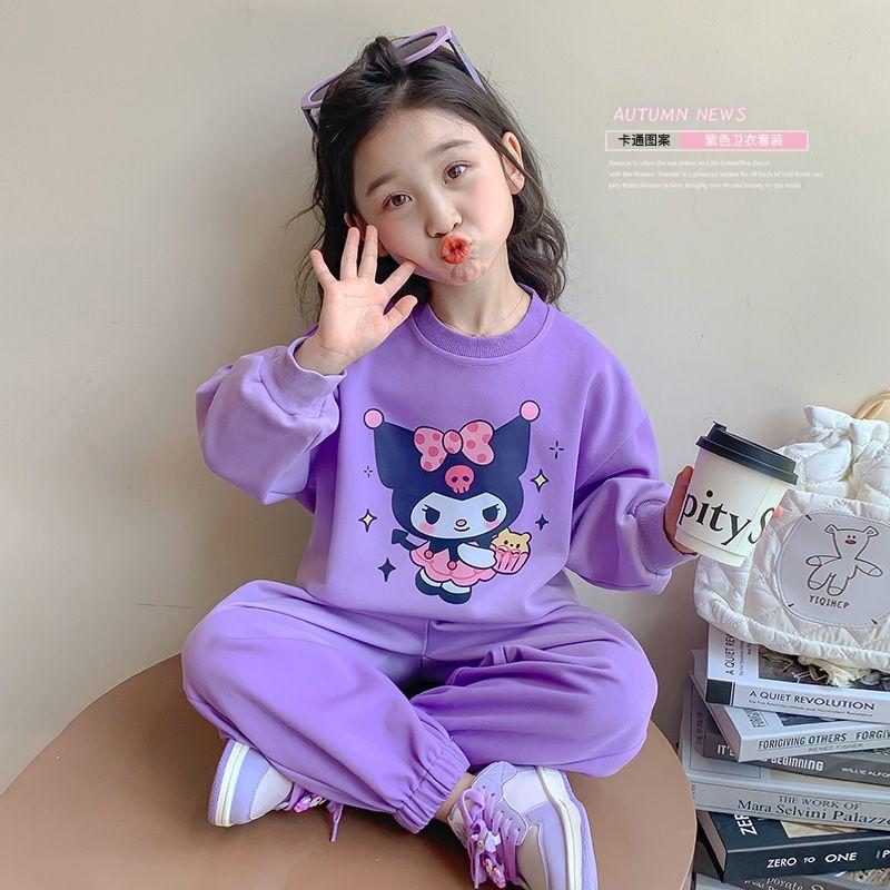 Baby Girl Spring Autumn Fashionable Cute Sweatshirt Two Piece Set