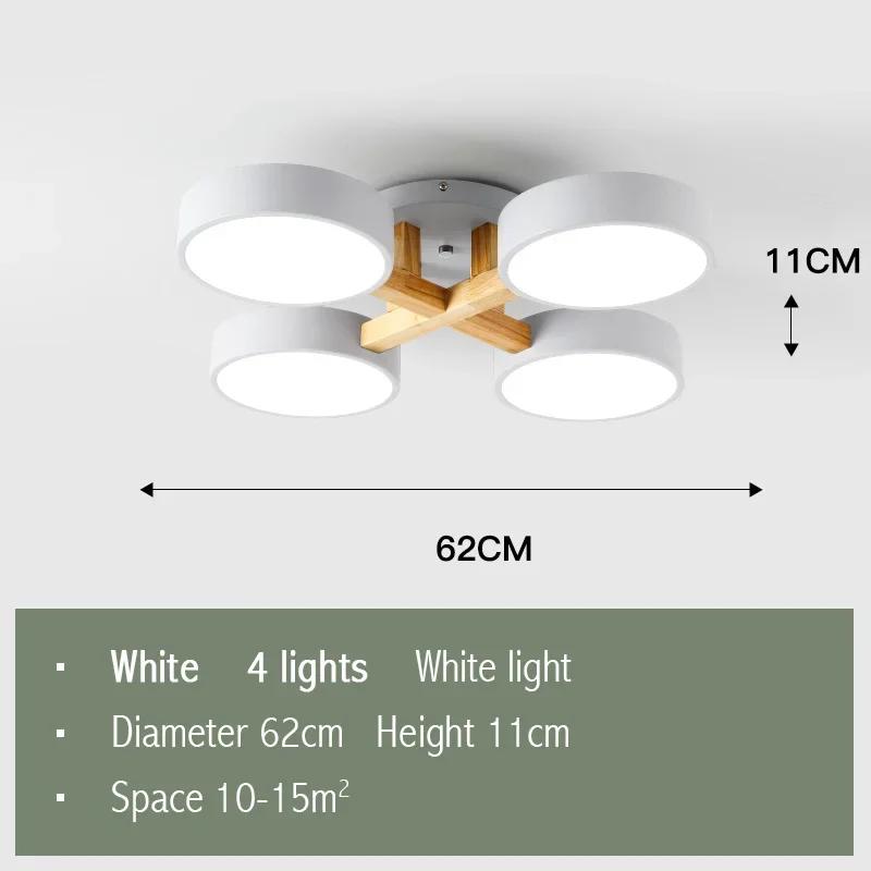 Потолочные светильники из скандинавского дерева, светодиодные, для помещений, цветные, декоративная люстра Macaron, креативный потолочный светильник для гостиной, спальни, кабинета, кафе