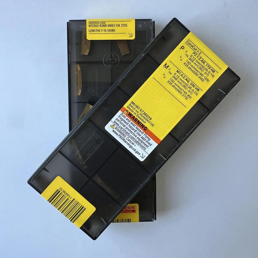 Оригинальная твердосплавная пластина Sandvik / N123G2-0300-0002-CM 2135 для токарного станка с ЧПУ 10 шт.