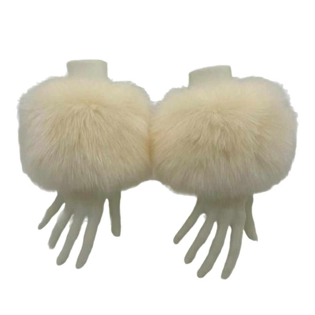 Мягкие пушистые нарукавники для модных женщин и модной молодежи, разноцветные пушистые манжеты в стиле Y2K