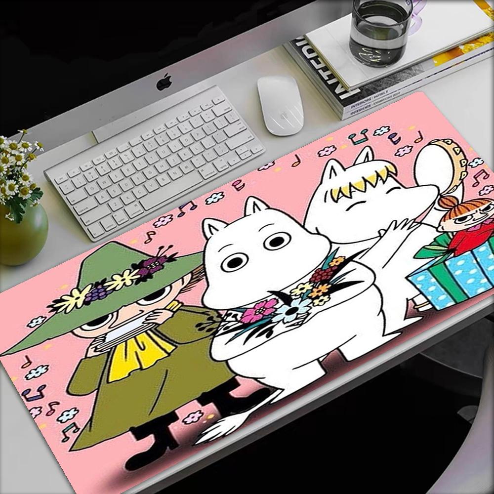 Moomin Theme Mouse Pad, Non Slip Rubber Base, Multifunctional Office & Home Decor, Perfect for Workspace Personalization.