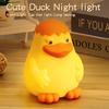 Silicone Cute Duck Pat Light Induction Night Light USB Charging Ornament Ambient Lighting Night Light
