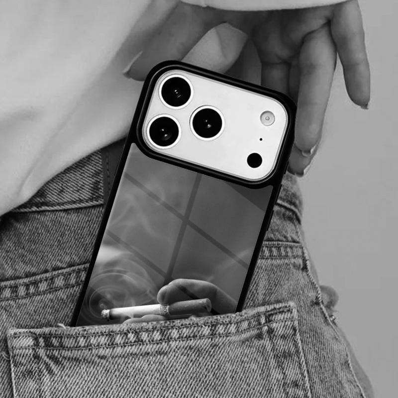Чехол для телефона 'Курящая сигара' для iPhone 17ProMax 12 13 14 15 16e 17 Pro Max Plus Air Cover